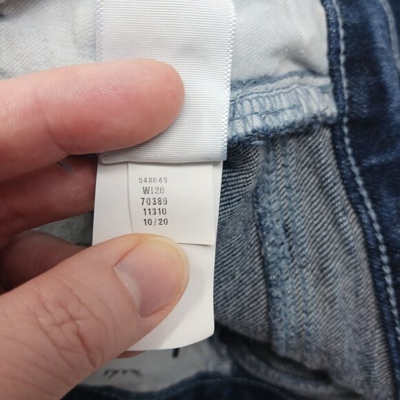 Loft High Waist Flare Crop Jeans Size 10/30 Dark Wash Made and Loved - Picture 12 of 16